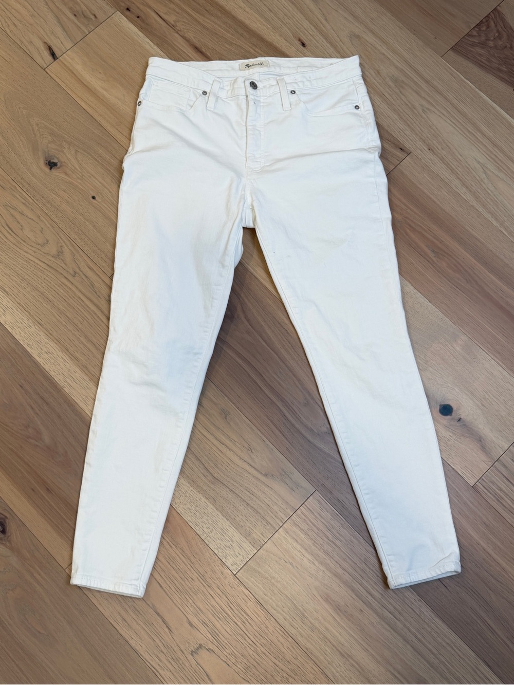 Madewell White Skinny Jeans - Sleek Slim Fit